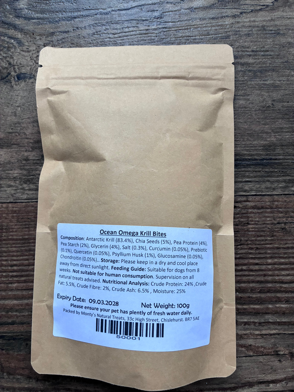 Ocean Omega Krill Bites — 100g