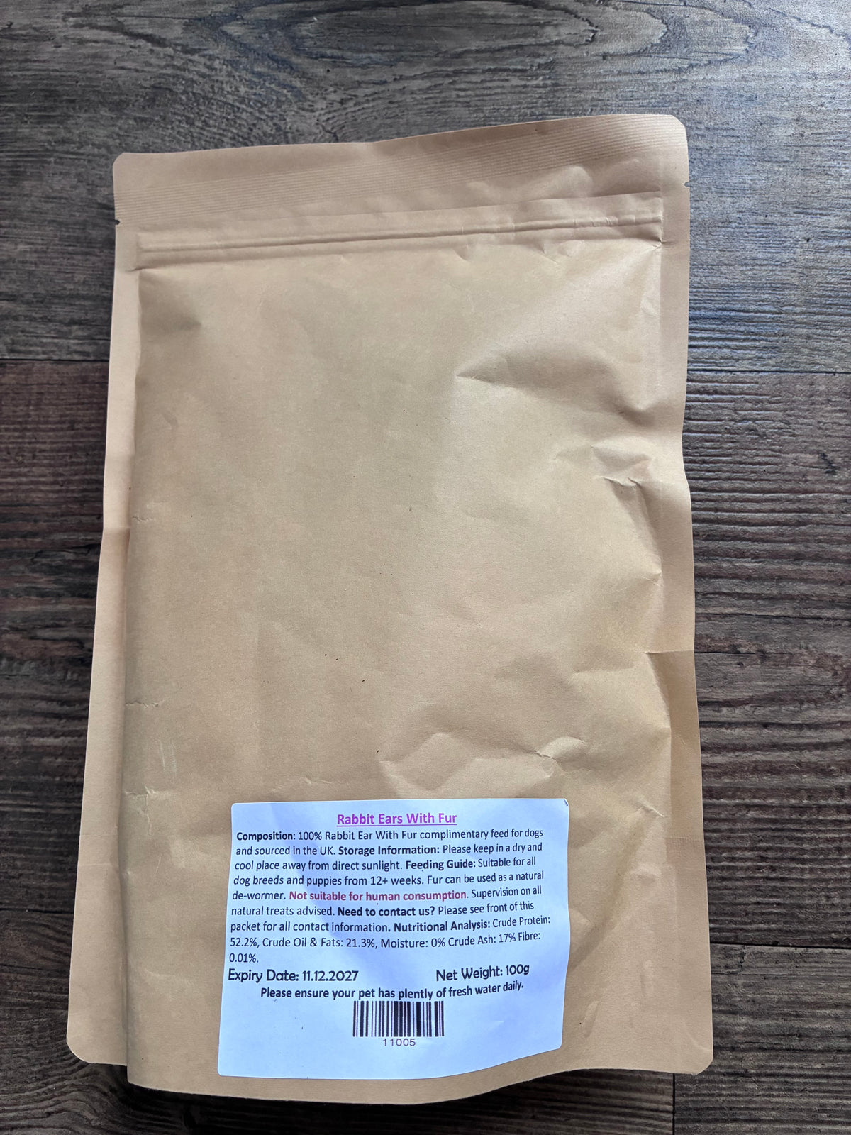 Rabbit Ears With Fur - 100g