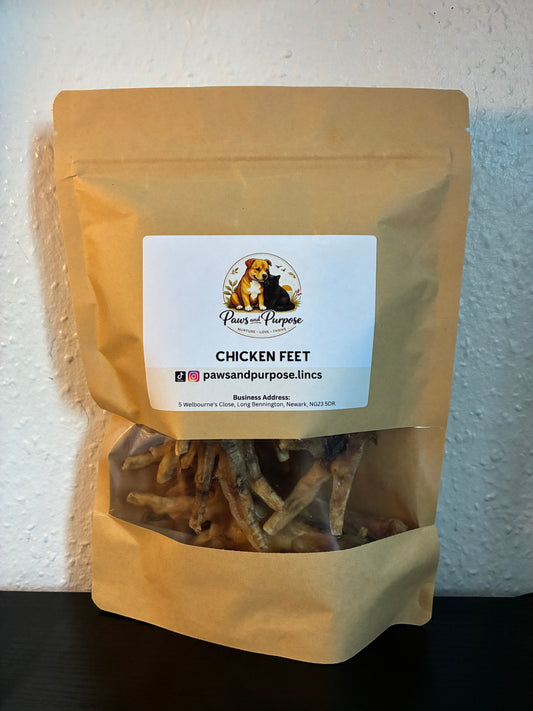 Chicken Feet — Natural Crunchy Chews (100% Chicken)