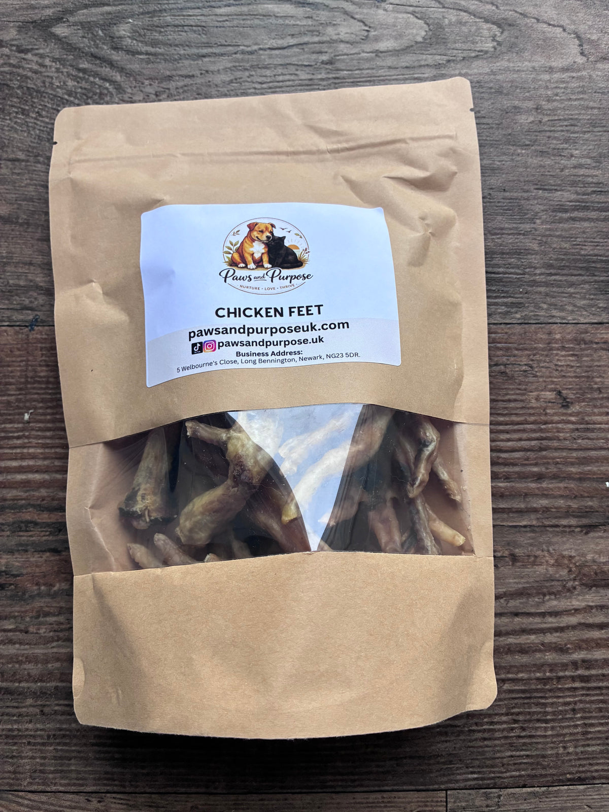 Chicken Feet — Natural Crunchy Chews (100% Chicken)